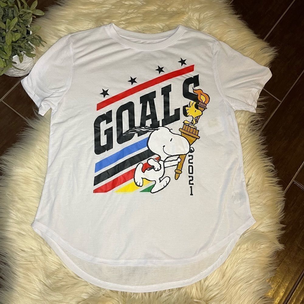 Peanut Olympic goals 2021 T shirt sz XL